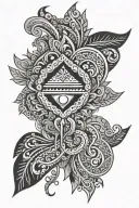 Haiti Tribal Patterns Half Sleeve tattoo design idea
