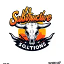 "Subtractive Solutions" "Subtractive Solutions" Logo for a machine shop based in Arizona using the outline of the state line, a cow skull cactus. tattoo design idea