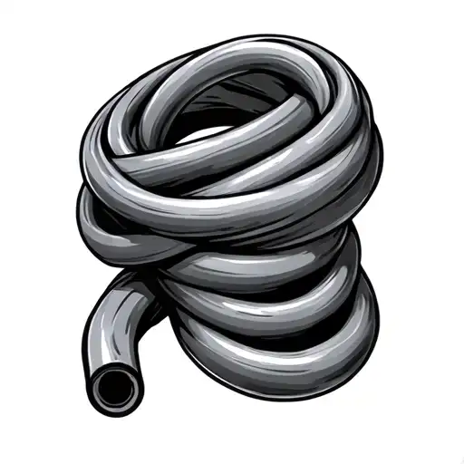 Rubber Hose tattoo design idea