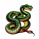 year of the snake tattoo design idea
