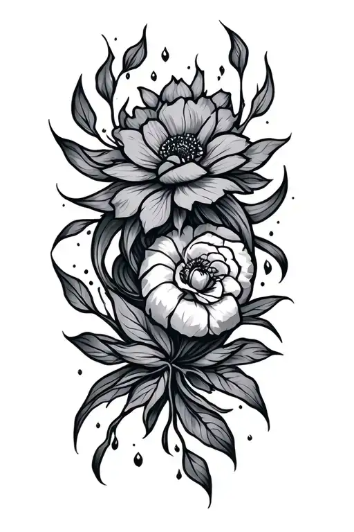 positive energy tattoo design idea