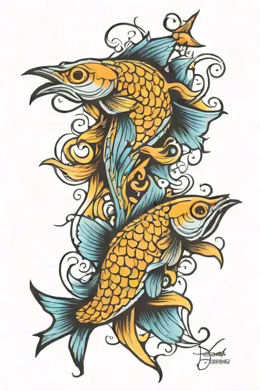 Jesus Fish tattoo design idea