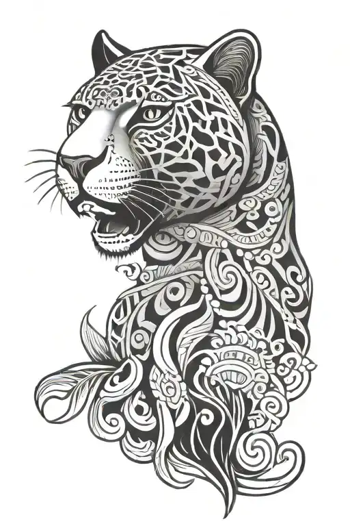 Huichol jaguar tattoo design idea