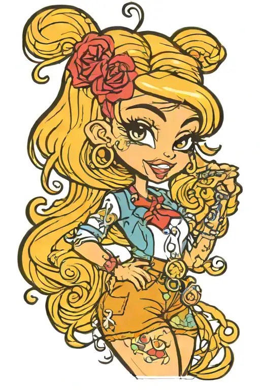 bratz tattoo design idea