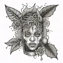 juice wrld 999 tattoo design idea