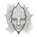 omni mask tattoo design idea