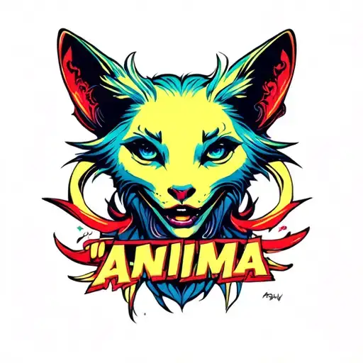 "ANIMA" HYSKYS PORTRAIT tattoo design idea