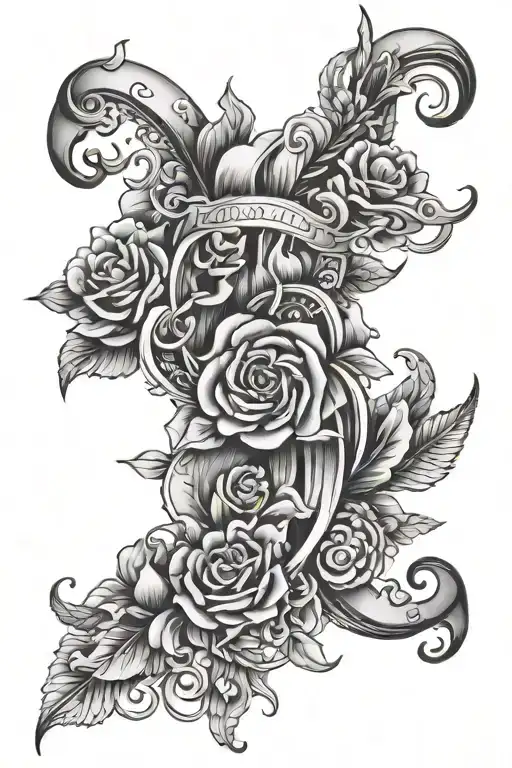 strength journey empower recovery tattoo design idea