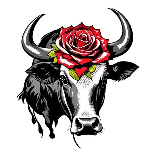 Spanish bullfighter amd rose tattoo design idea
