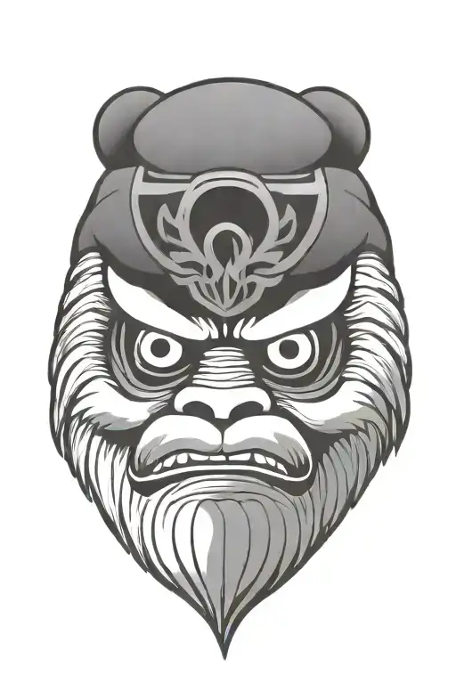 Daruma Doll tattoo design idea