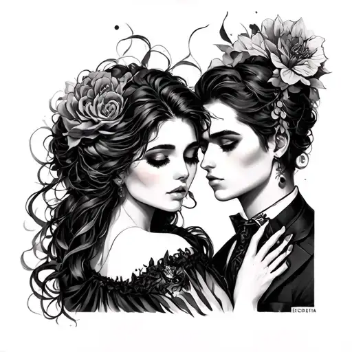 Dark Romance tattoo design idea