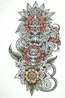 mictecacihuatl tattoo design idea