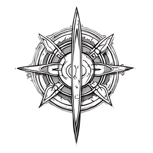 Symbol of Ophanim tattoo design idea