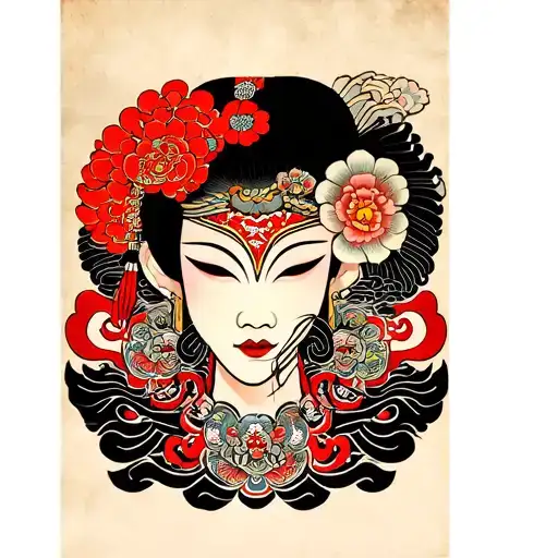 Nepali traditional style tattoo tattoo design idea