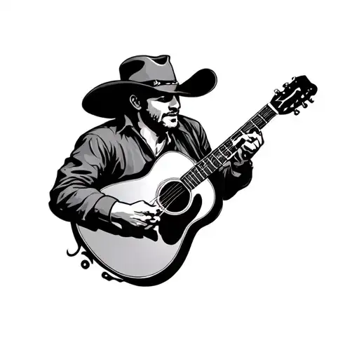 Country Music tattoo design idea