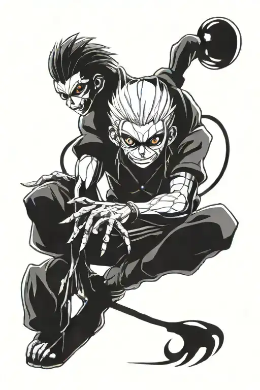 hunter x hunter phantom troupe spider tattoo design idea