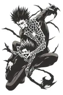 hunter x hunter phantom troupe spider tattoo design idea