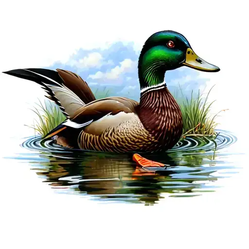Duck Hunting tattoo design idea