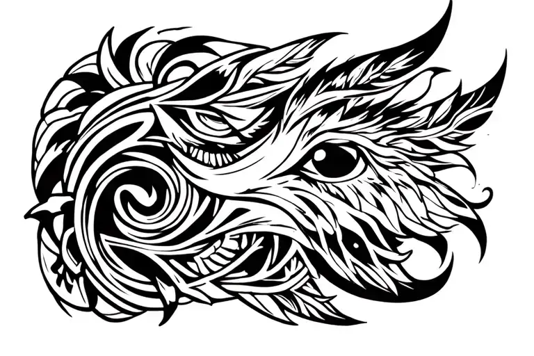 nordic tribal design tattoo design idea
