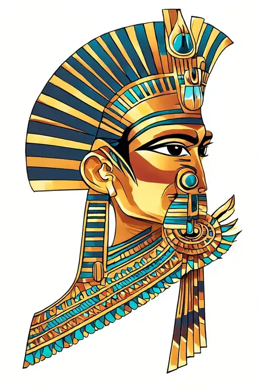 sun god ra egyptian god tattoo design idea