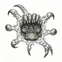 bear claw marks tattoo design idea