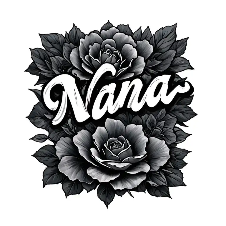 "Nana" writing tattoo design idea