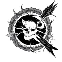 Intelligence tattoo design idea