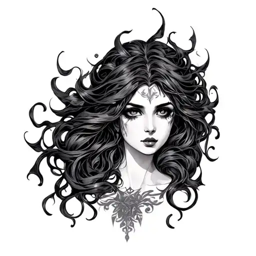 lilith tattoo design idea