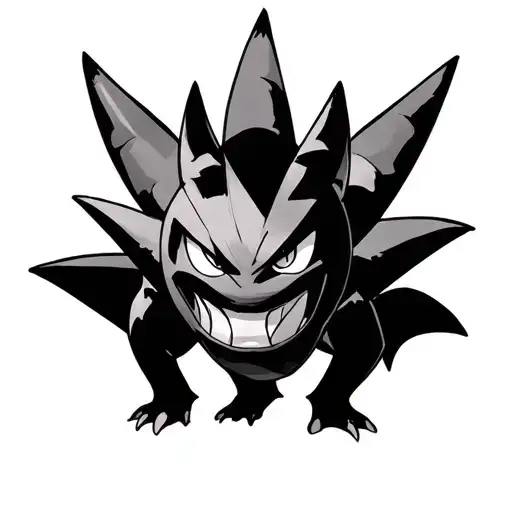 Pokemon Gengar tattoo design idea