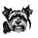 Miniature Schnauzer tattoo design idea
