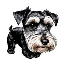 Miniature Schnauzer tattoo design idea
