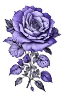 Violet tattoo design idea