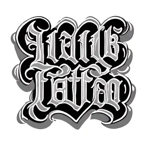 Two Word Ambigram Generator tattoo design idea