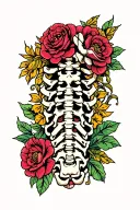 Spinal tattoo design idea