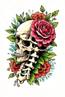 Spinal tattoo design idea
