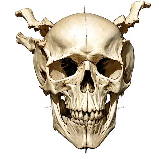 atlas vertebrae tattoo design idea