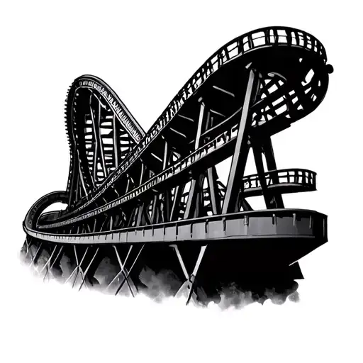Roller Coaster tattoo design idea