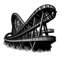 Roller Coaster tattoo design idea