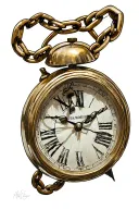 Kurapika chain on a clock tattoo design idea