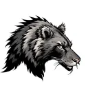 centurion, jayhawk, devil, cougar, grizzly tattoo design idea