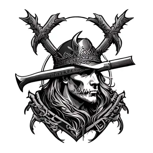 lithuanian "Vytis" in a tattoo tattoo design idea