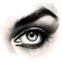 Above Eyebrow tattoo design idea