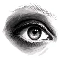 Above Eyebrow tattoo design idea