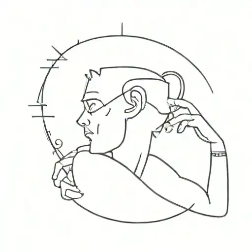 overthinking tattoo for a man tattoo design idea
