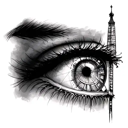 london eye shard tattoo design idea