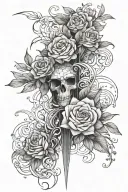 Medium sized inner forearm tattoo design idea