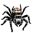 Jumping Spider tattoo design idea