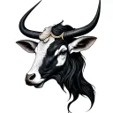Combined Taurus And Aquarius tattoo design idea