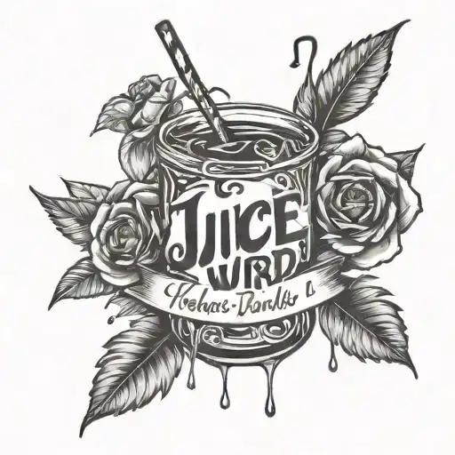 Juice wrld lyrics tattoo design idea