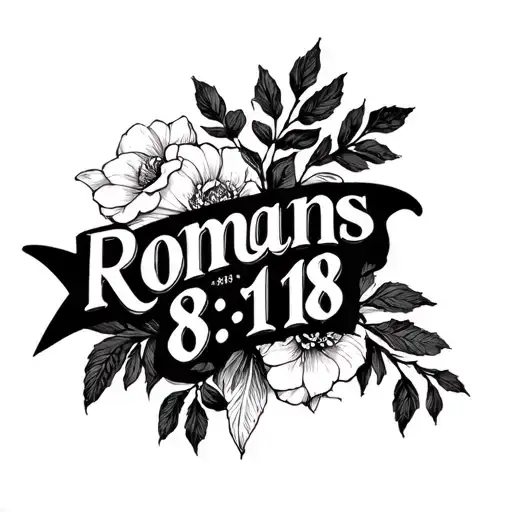 "romans 8:18" romans 8:18 tattoo design idea